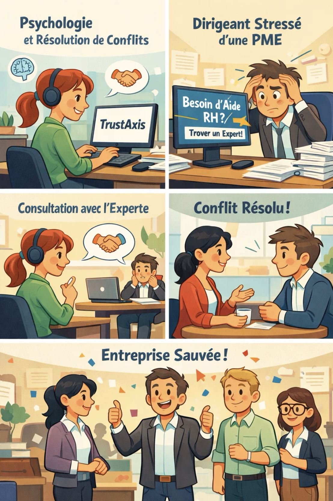 Psychologie et résolution de conflits – TrustAxis